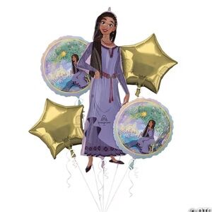 Disney Gold and Purple Princess Balloon Set